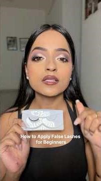 Easiest guide to apply fake eyelashes #eyelashes #falseeyelash #fakeeyelashes #beauty