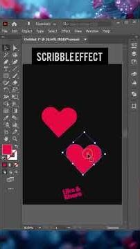 ✏️ How to Create Scribble Effect in Illustrator (Easy & Quick!) #short #viral #trending