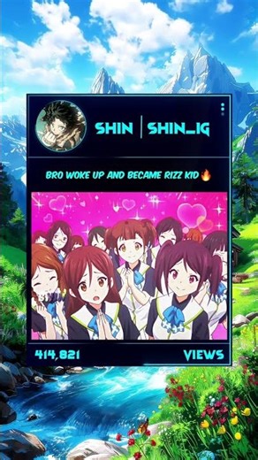 Bro became a rizz kid 🔥 #anime #animeshorts