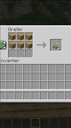 How to Make a Trap Door / Minecraft Crafting Tutorials / #shorts