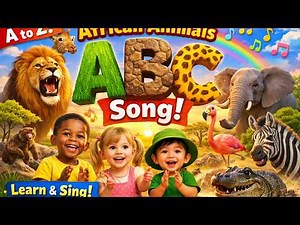 African Animals ABC Song 🦁 | A–Z Alphabet Song for Kids | Sing Along to Twinkle Twinkle Star
