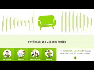 Semikolon und Gedankenstrich einfach erklärt | sofatutor