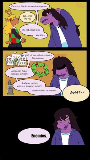 Susie and Noelle are ENEMIES!? (Deltarune Comic Dub)