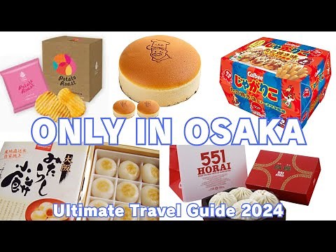 Where to buy EXCLUSIVE Osaka Souvenirs!! The Latest Ultimate Travel Guide 2024