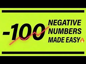 Negative Numbers Don't Have to Be Complicated | Full Tutorial Inside