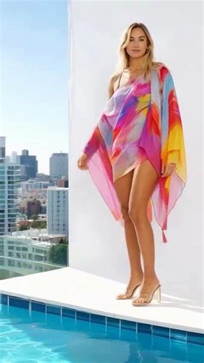 3-Way Tropical Poncho: Pack Light, Look Luxe