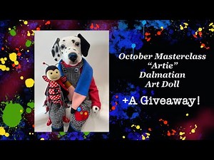 "Artie" Dalmatian Art Doll || October Masterclass || + A GIVEAWAY!