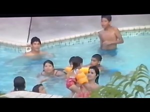 Estrada: 1993 swimming pool w/ family(Corpus Christi,Tx)