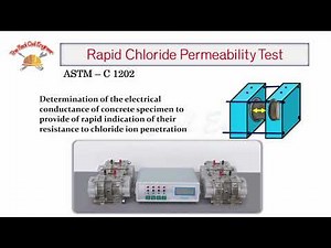 RCPT Rapid Chloride Permeability Test on Concrete