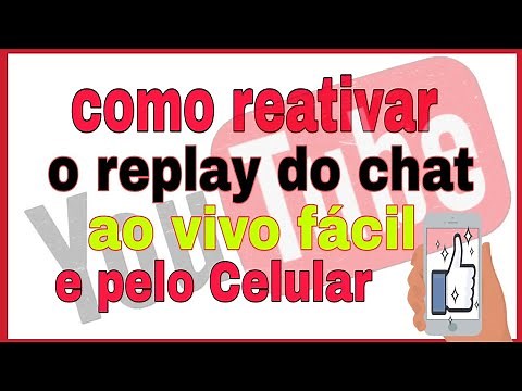 Como reativar o replay do chat ao vivo pelo celular