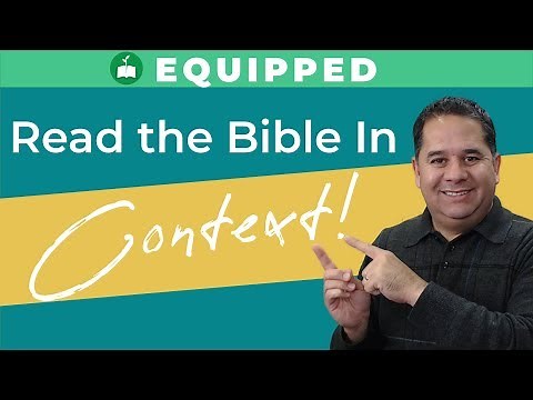How to Study the Bible: The Importance of Context (Isaiah 43:18-19)