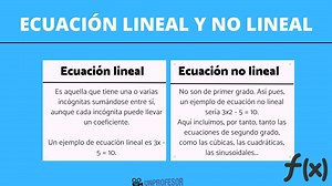 Diferencia entre ecuaciones LINEALES y NO LINEALES - con ejemplos