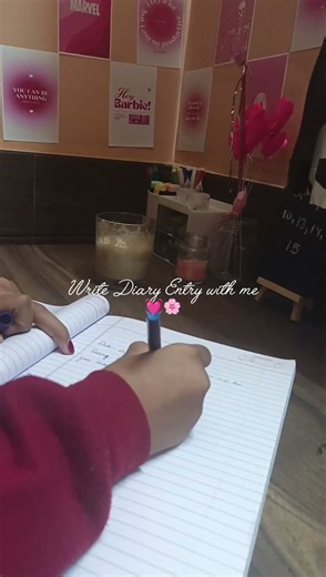 Write Diary Entry with me 🌸💓 #diarywriting #study #aesthetic