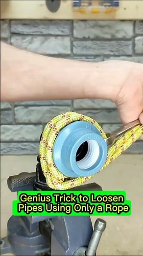 Genius Trick to Loosen Pipes Using Only a Rope