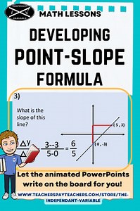 Developing Point Slope Formula