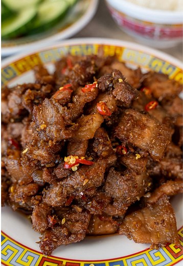 Pork Belly with Fermented Shrimp Paste Recipe