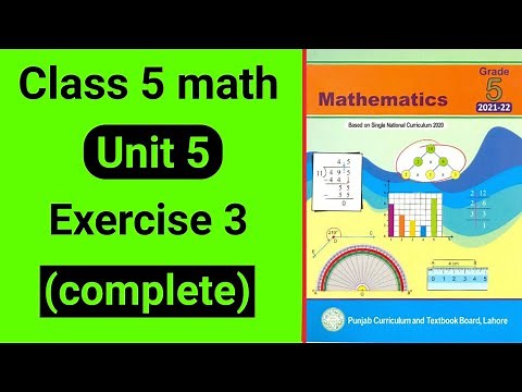 Class 5 Maths Unit 5 Exercise 3 | Class 5 Maths Chapter 5 Exercise 3 | grade 5 mathematics