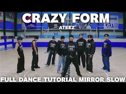 ATEEZ-CRAZY FORM FULL DANCE TUTORIAL MIRROR SLOW