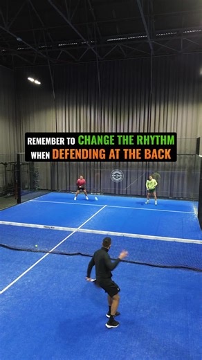 Most players defend the same way every time… and that’s the problem. When you’re at the back of the court, don’t fall into a predictable rhythm. If every ball comes back at the same speed and height, your opponents will settle at the net and keep the pressure on. Instead, change the rhythm. Use shot variation — mix in slower balls, higher lobs, softer blocks, or different trajectories. By changing the tempo, you make your opponents adjust and you give yourself a better chance to reset the point 