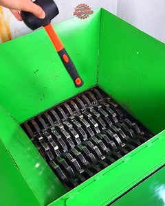 1.6M views · 8.3K reactions | Hammer into Shredder Machine !  Will the machine crush it ? 樂 | Infernal Shredder | Facebook