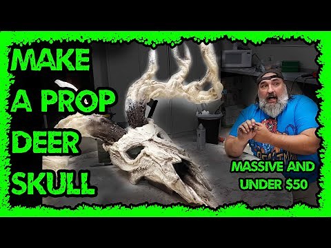 Giant deer skull
