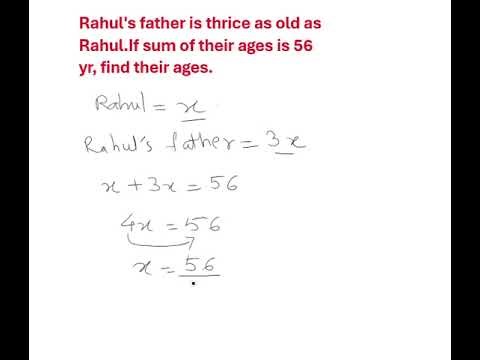 Finding age #shorts #maths