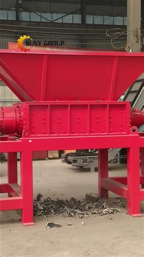 Hydraulic Shredder Crushing Engine Blocks | Heavy Duty Metal Shredding