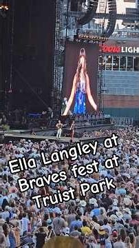 Braves fest Truist Park w/ @ellalangleymusicand @CodyJohnson#fyp #ellalangley #truistpark