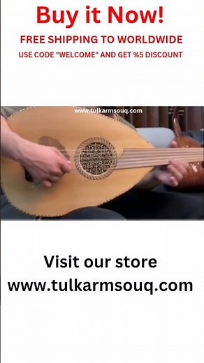 Professional Zeryab Damascus Style Oud Handmade Arabic Lute Instrument Premium Sound
