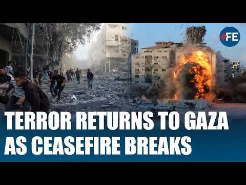 Israeli Airstrikes In Gaza Trigger Fear And Destruction Despite Fragile Ceasefire Deal