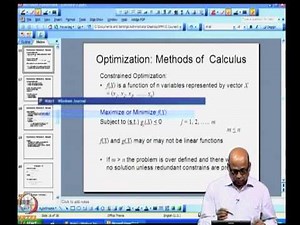 Constrained optimization (1)