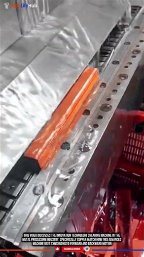 Innovation Technology Shearing Machine: Precision Angle Cutting of Copper Bars #tech