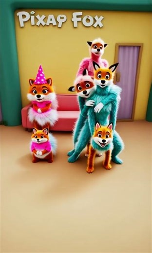 Fluffy’s Family Teamwork! They Pranked the Little Brother Until He Fell! 🤣🐾👨‍👩‍👧‍👦