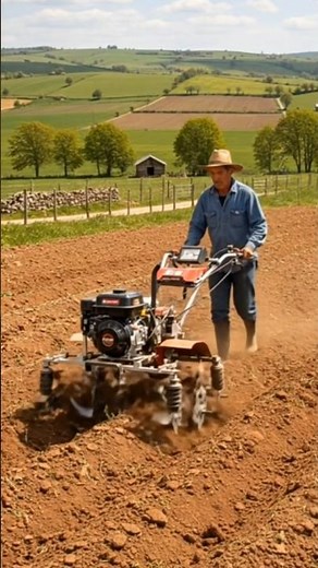 Efficient Land Preparation with Power Tiller