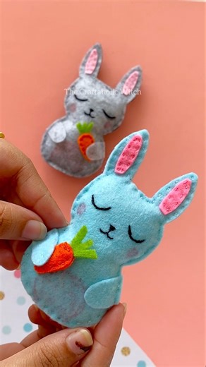 felt rabbit doll 🐇 Easter craft | Easter gift | cute gift idea | Easter decor | Felt craft ideas