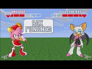 AMY ROSE VS ROUGE THE BAT | CARTOON BATTLE