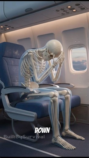 How to Survive a Plane Crash 💥 #education #educational #survival #skeleton #shorts #planecrash