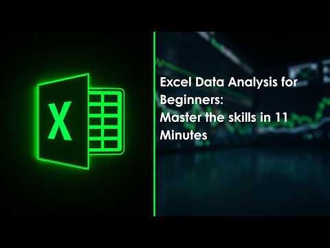 Excel Data Analysis for Beginners Master It in 11 Minutes