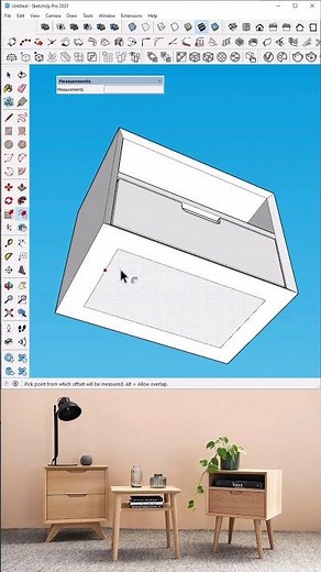 "How to Design a Bedside Cabinet in SketchUp | Simple Furniture Tip!"