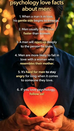 Top 6 Psychological Facts About Men in LoveMale Behavior, Emotions & Love Psychology #psychology