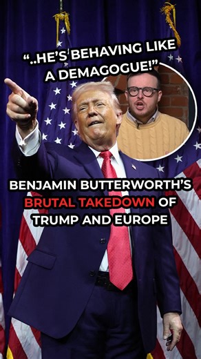 Benjamin Butterworth brands Donald Trump a 'villainous demagogue' while accusing Europe of 'acting weak' in the face of his presidency. #UKPolitics #DonaldTrump #GBNews | GB News