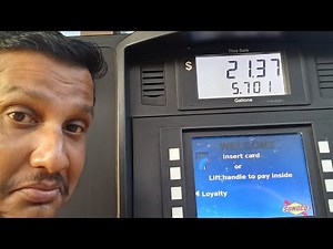 How to preset the amount at the gas pump.. let's see.