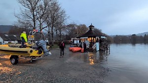 Good Morning, what a difference a day makes. Very still water this morning so it's all systems go to finalise the course for the start of the 53rd Records Week. 1st run should be in the next few hours once the course has been declared safe and systems have been commissioned. | Coniston Power Boat Record Week