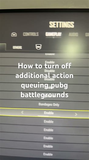How to turn off additional action queuing pubg battlegrounds