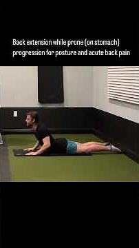 Prone back extension progression steps #mobility