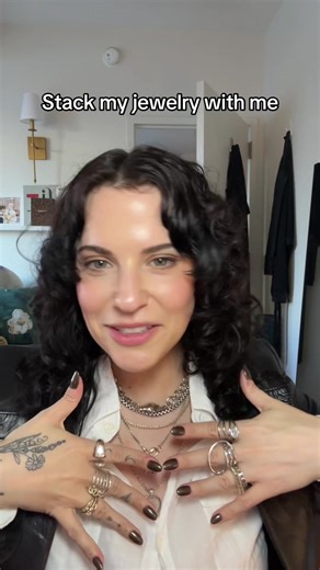 MORE IS MORE!!! I love silver jewelry so much! Brands I’m wearing are @madebymle @Zanni NYC Jewelry @marlaaaron @Spinelli Kilcollin @Charlotte Chesnais #silverjewelry #jewelrycollection #jewelrystack #ringstack #necklacestack #silverchain #jewelry