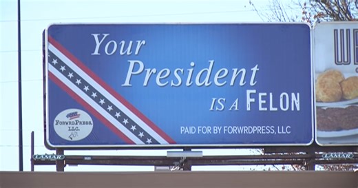 Controversial billboard with political message moves to Fayette County