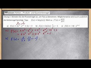 Ableiten Produktregel || Exponentialfunktion ★ viele Beispiele
