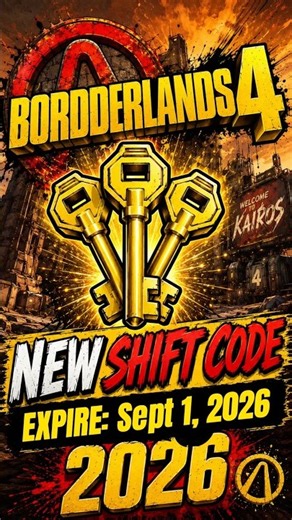 NEW Shift Code Exp 1st September 2026 | Borderlands 4 | Golden Keys