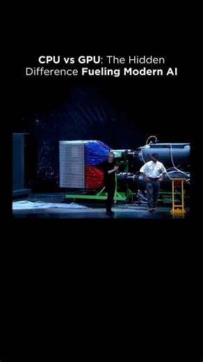 Artificial Intelligence (AI) | Business | Impacts on Instagram: "Most people hear “CPU vs GPU” and think it’s just a hardware spec… but this difference is the reason today’s AI revolution exists. 🤯⚡ A CPU was built to think carefully — one complex task at a time. It’s the master planner behind apps, decisions, and the logic that runs your entire computer. But a GPU? A GPU was built to work like a swarm — thousands of tiny operations running at once, originally to paint millions of pixels in vid